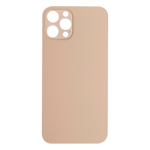 Back Glass Compatible for iPhone 12 Pro (Large Camera Hole) (Aftermarket) - Golden